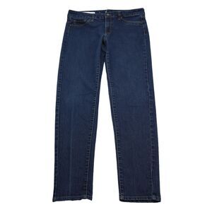 MNG by Mango Pants Womens 12 Blue Denim Mid Rise 5 Pocket Dinah Skinny Jeans